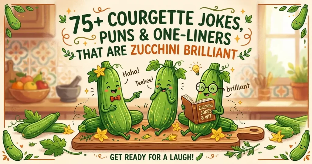 Funny Courgette Jokes, Puns and Zucchini One-Liners