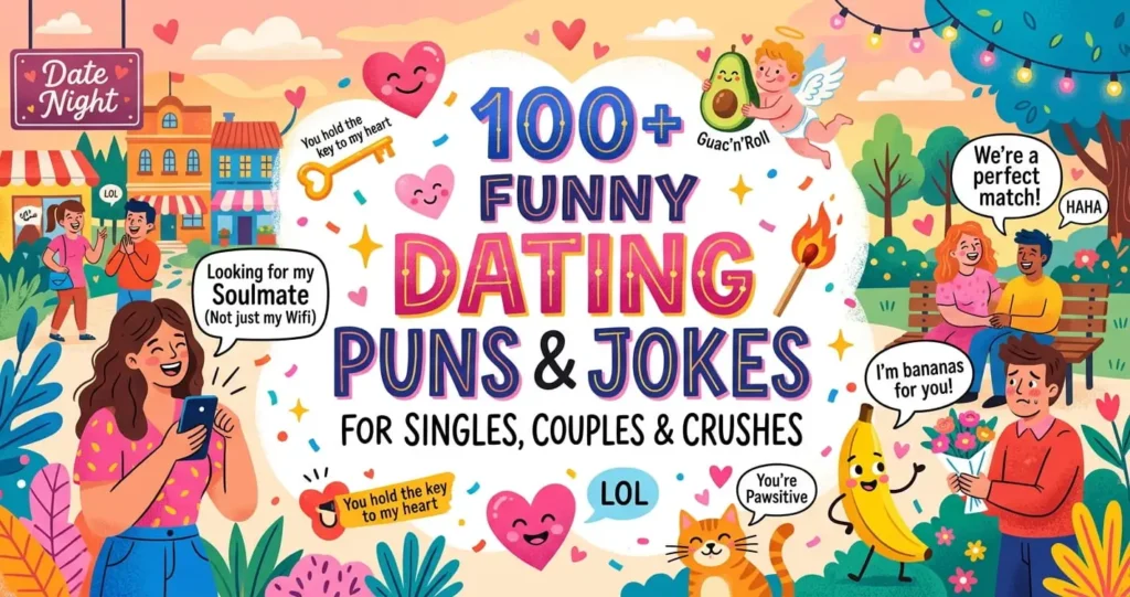 Funny Dating Puns & Jokes for Singles & Crushes
