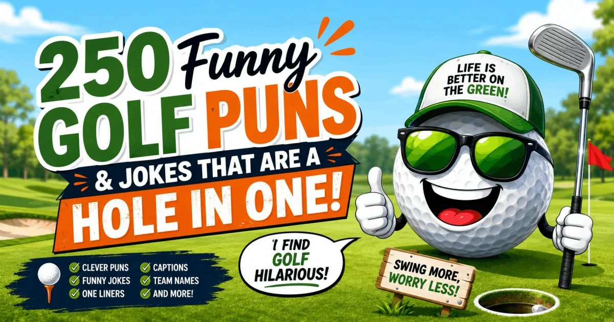 250 funny golf puns and jokes that are a hole in one