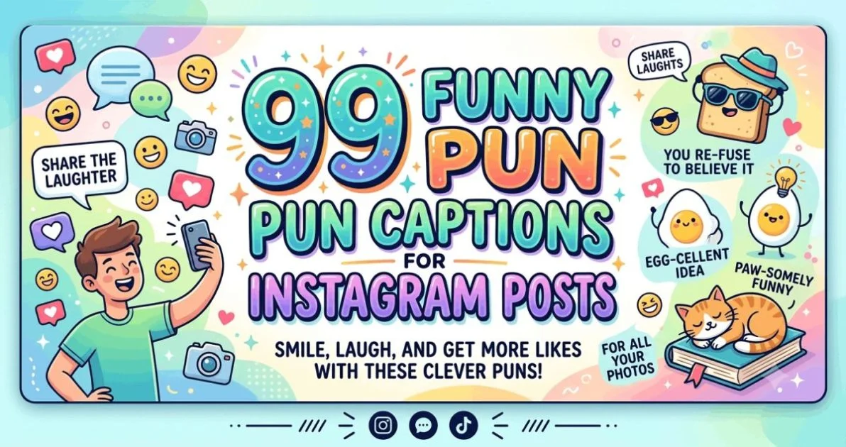 funny pun captions for Instagram