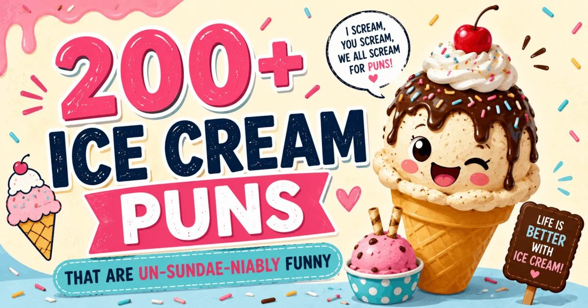 funny ice cream puns and sundae captions for summer