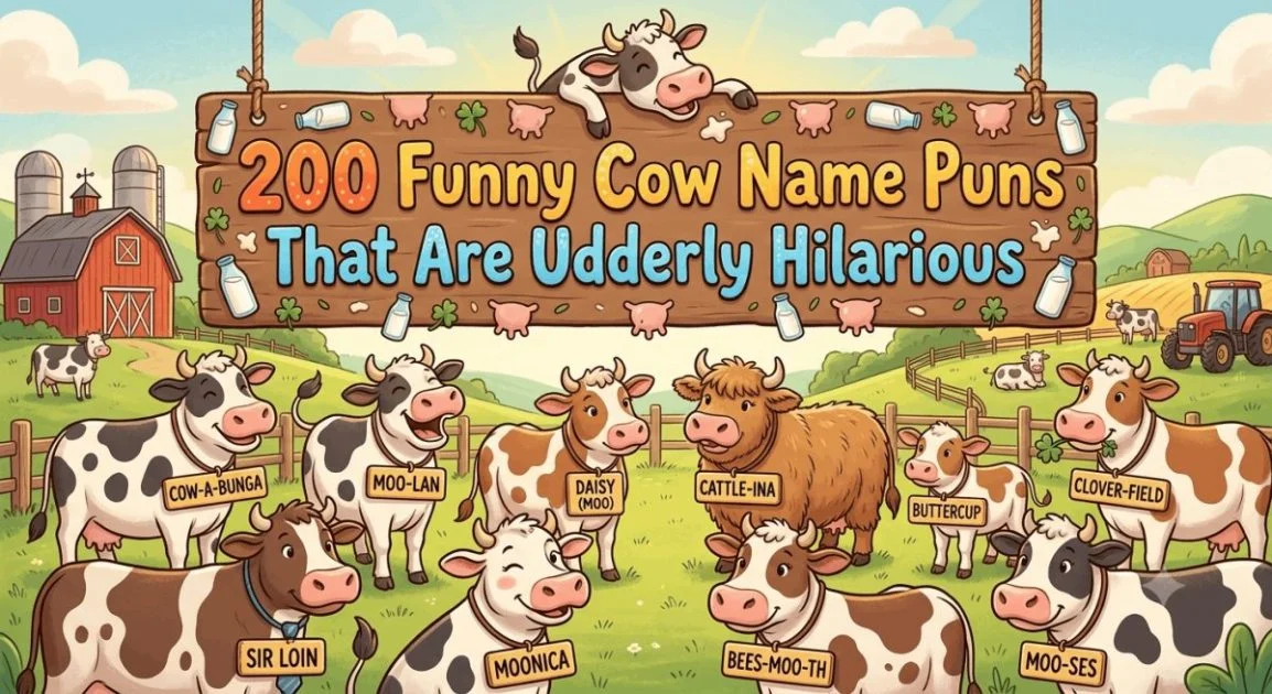 Funny Cow Name Puns That Are Udderly Hilarious