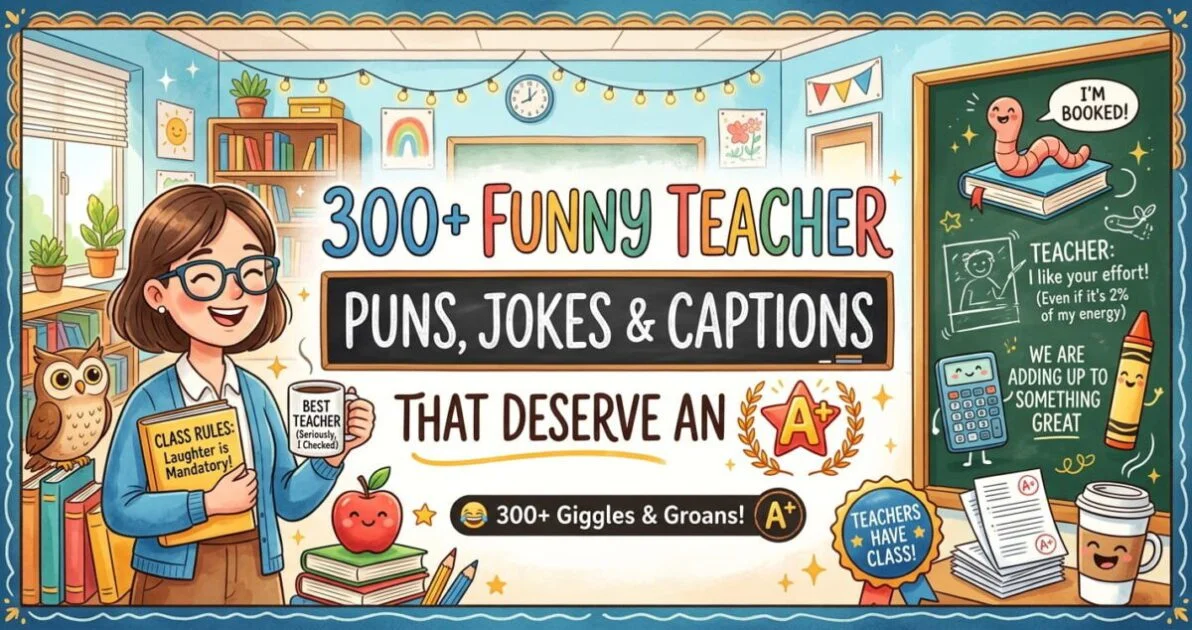 Funny Teacher Puns, Jokes & Captions That Deserve an A+