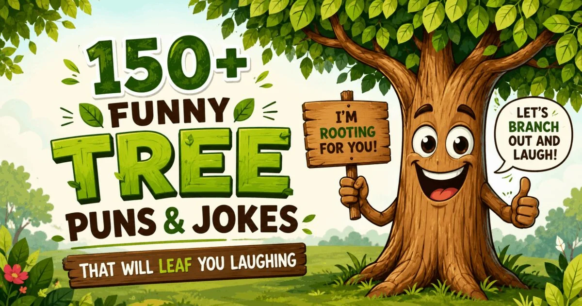 150+ funny tree puns and jokes