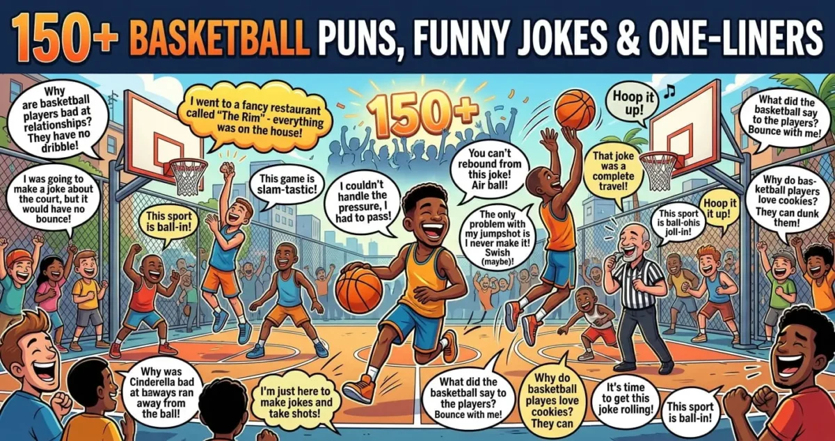 Basketball Puns, Funny Jokes & One-Liners