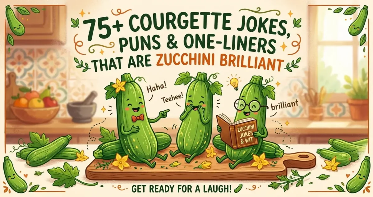 Funny Courgette Jokes, Puns and Zucchini One-Liners
