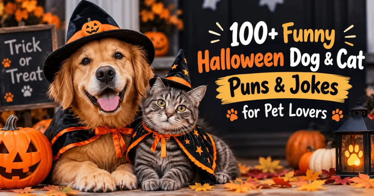 Funny Halloween Dog & Cat Puns & Jokes for Pet Lovers